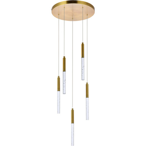 Ruelle 5 Light 16 inch Gold Pendant Ceiling Light