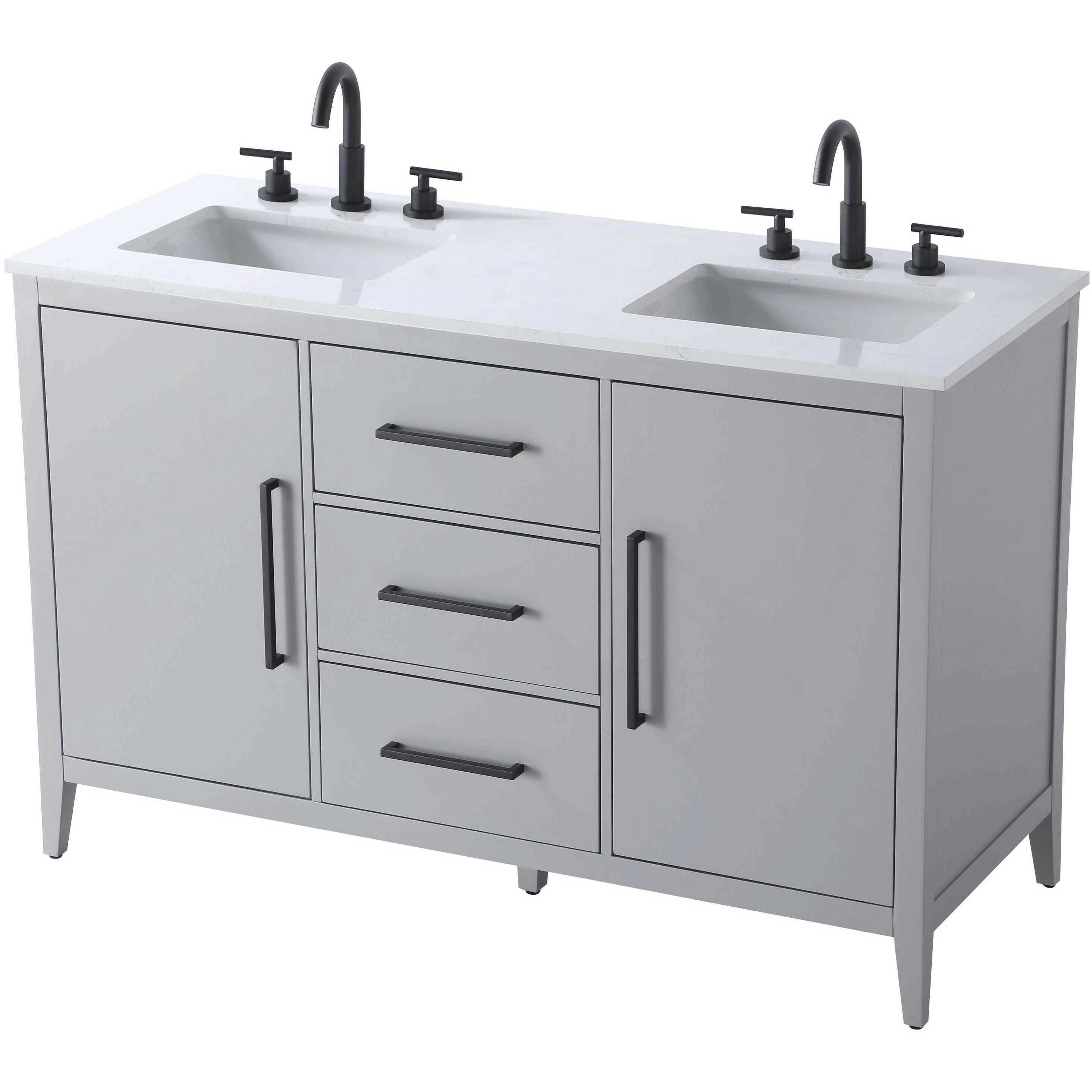 Millie 54 X 35 inch Grey Bathroom Vanity Cabinet