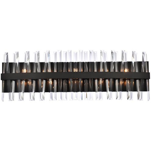 Serephina 10 Light 36 inch Black Bath Sconce Wall Light