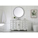 Danville 60 X 21 X 36 inch Antique White Vanity Sink Set