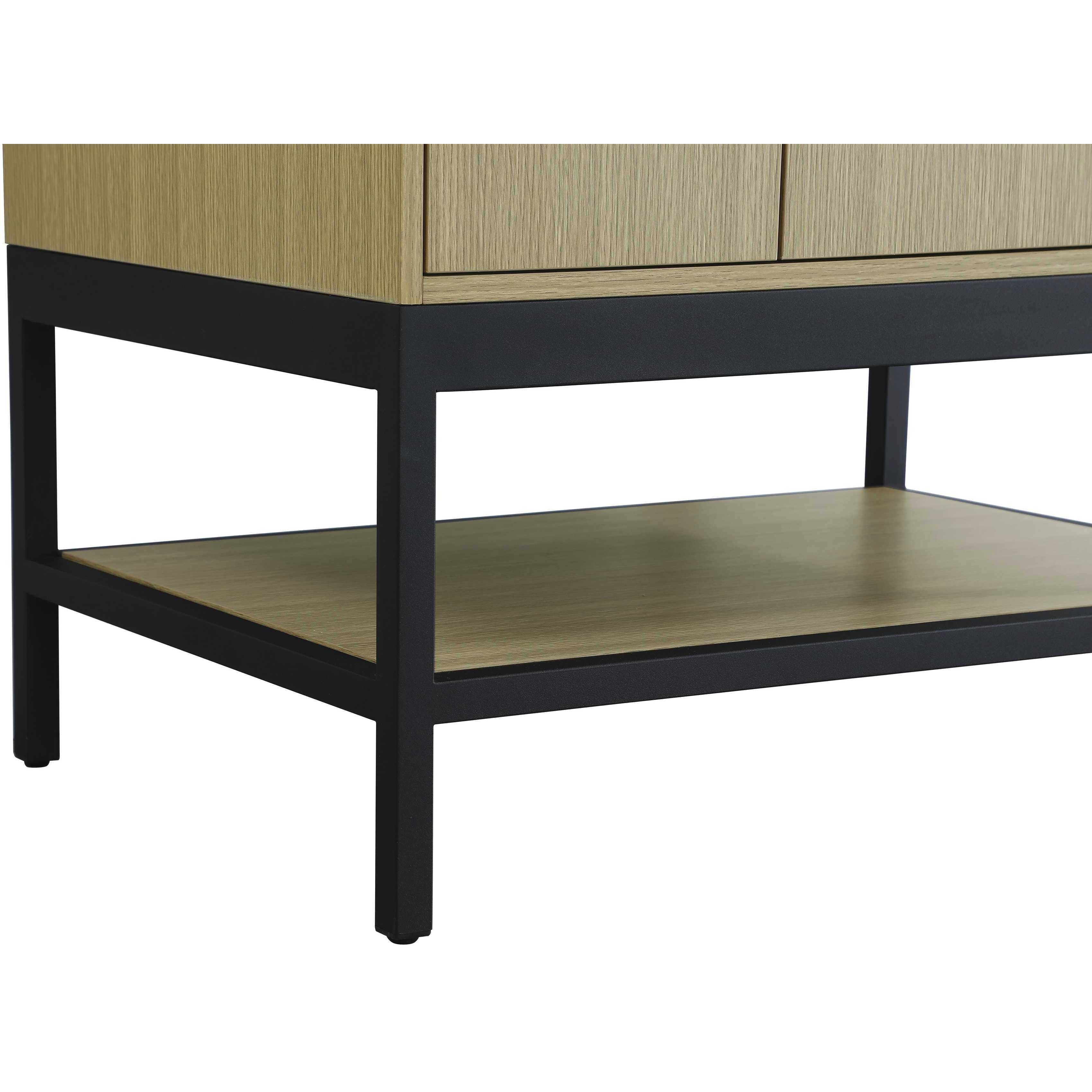 Lennox 24 X 34 inch Honey Brown Bathroom Vanity Cabinet