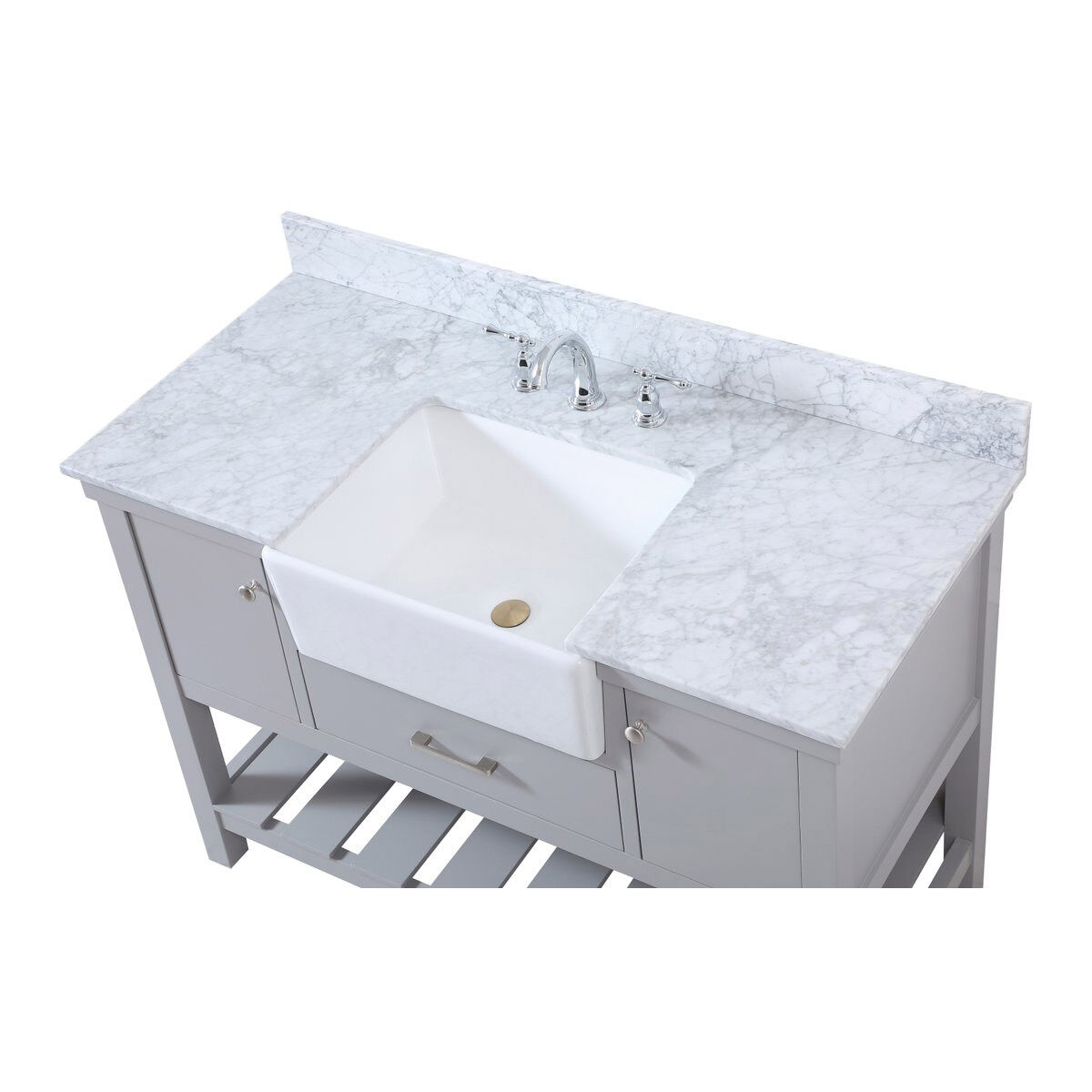 Clement 48 X 22 X 34 inch Grey Bathroom Vanity Cabinet