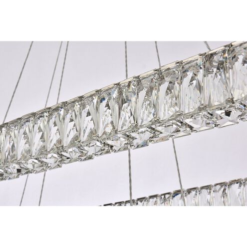 Monroe 2 Light 42 inch Chrome Pendant Ceiling Light