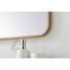 Evermore 36 X 27 inch Brass Mirror