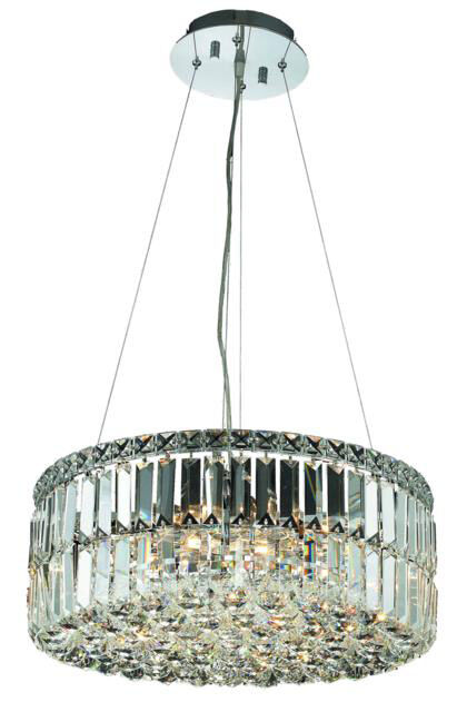 Maxime 12 Light 20 inch Chrome Dining Chandelier Ceiling Light in Royal Cut