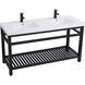 Raya 60 X 22 X 34 inch Black Vanity Sink Set