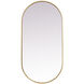 Asha 48 X 24 inch Brass Mirror in 24 x 48