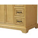 Americana 42 X 22 X 35 inch Natural Wood Vanity Sink Set