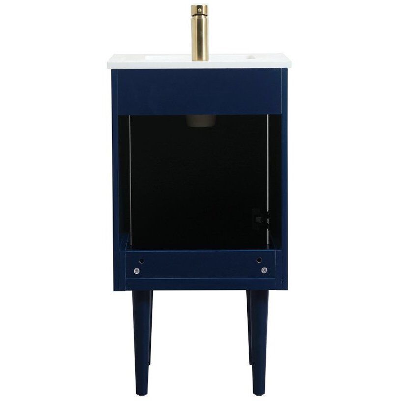 Cyrus 19 X 18 X 33.5 inch Blue Vanity Sink Set