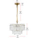 Emilia 4 Light 15 inch Satin Gold Pendant Ceiling Light