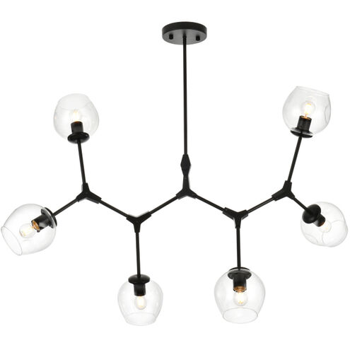 Cavoli 6 Light 28 inch Black Chandelier Ceiling Light