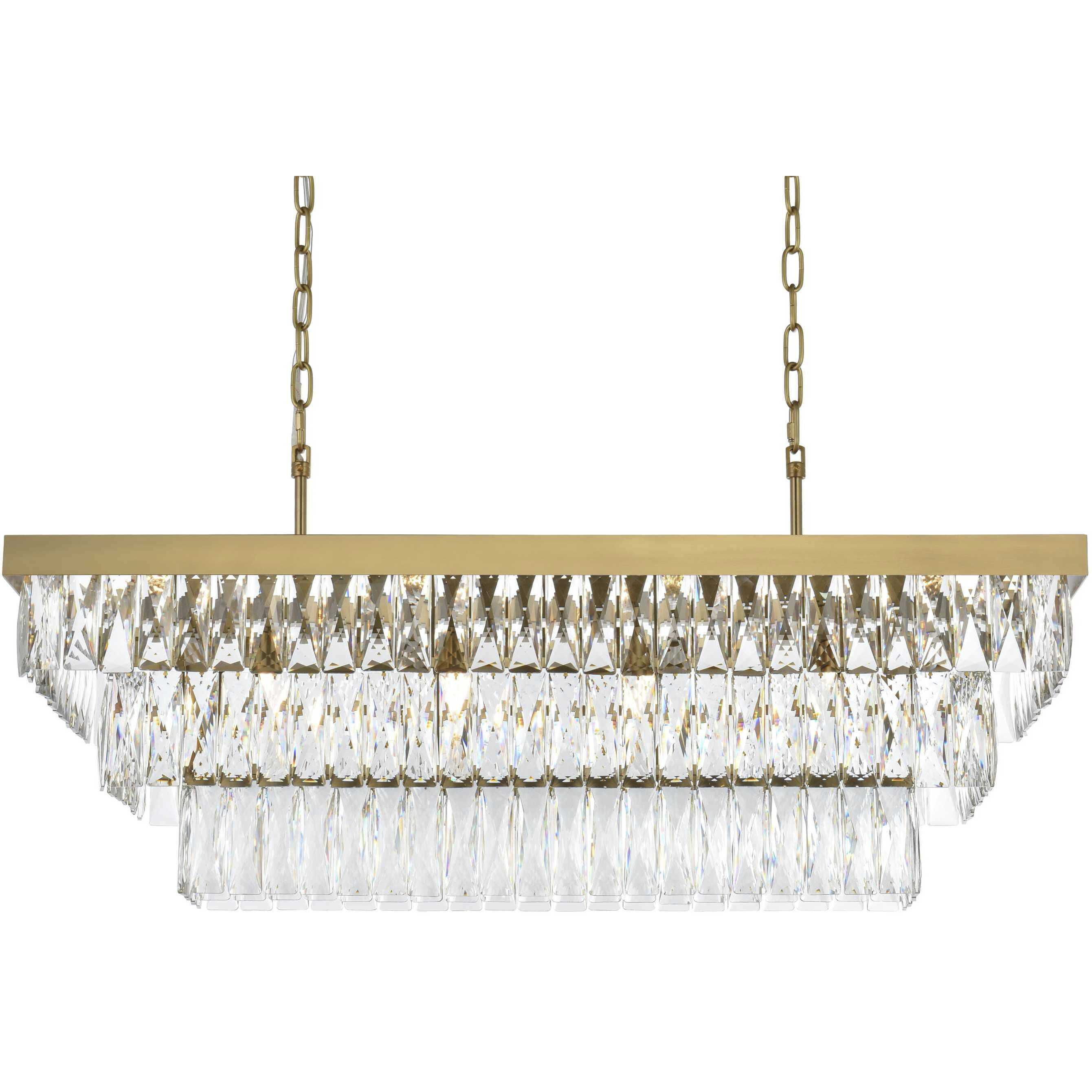 Josephine 12 Light 16 inch Satin Gold Chandelier Ceiling Light