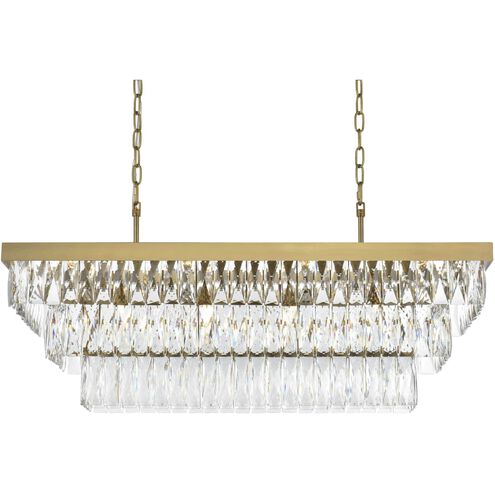 Josephine 12 Light 16 inch Satin Gold Chandelier Ceiling Light