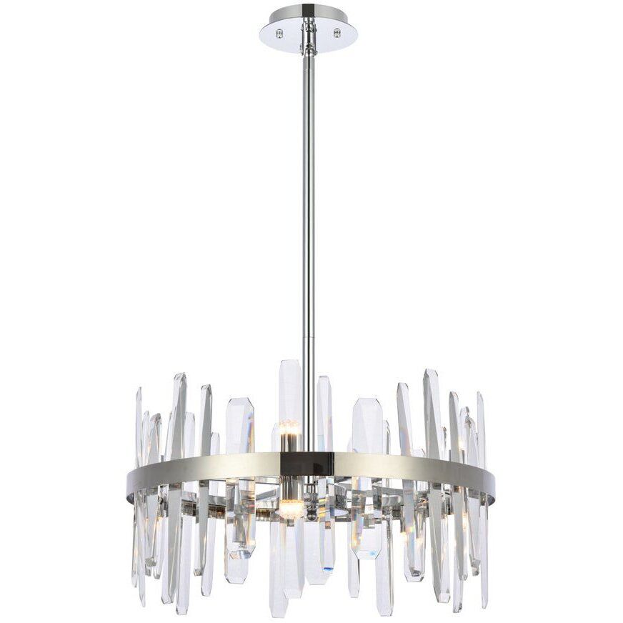 Serena 10 Light 20 inch Chrome Pendant Ceiling Light