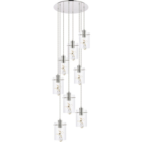 Hana 8 Light 18 inch Chrome Pendant Ceiling Light