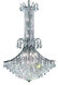 Toureg 16 Light 35 inch Chrome Foyer Ceiling Light in Royal Cut