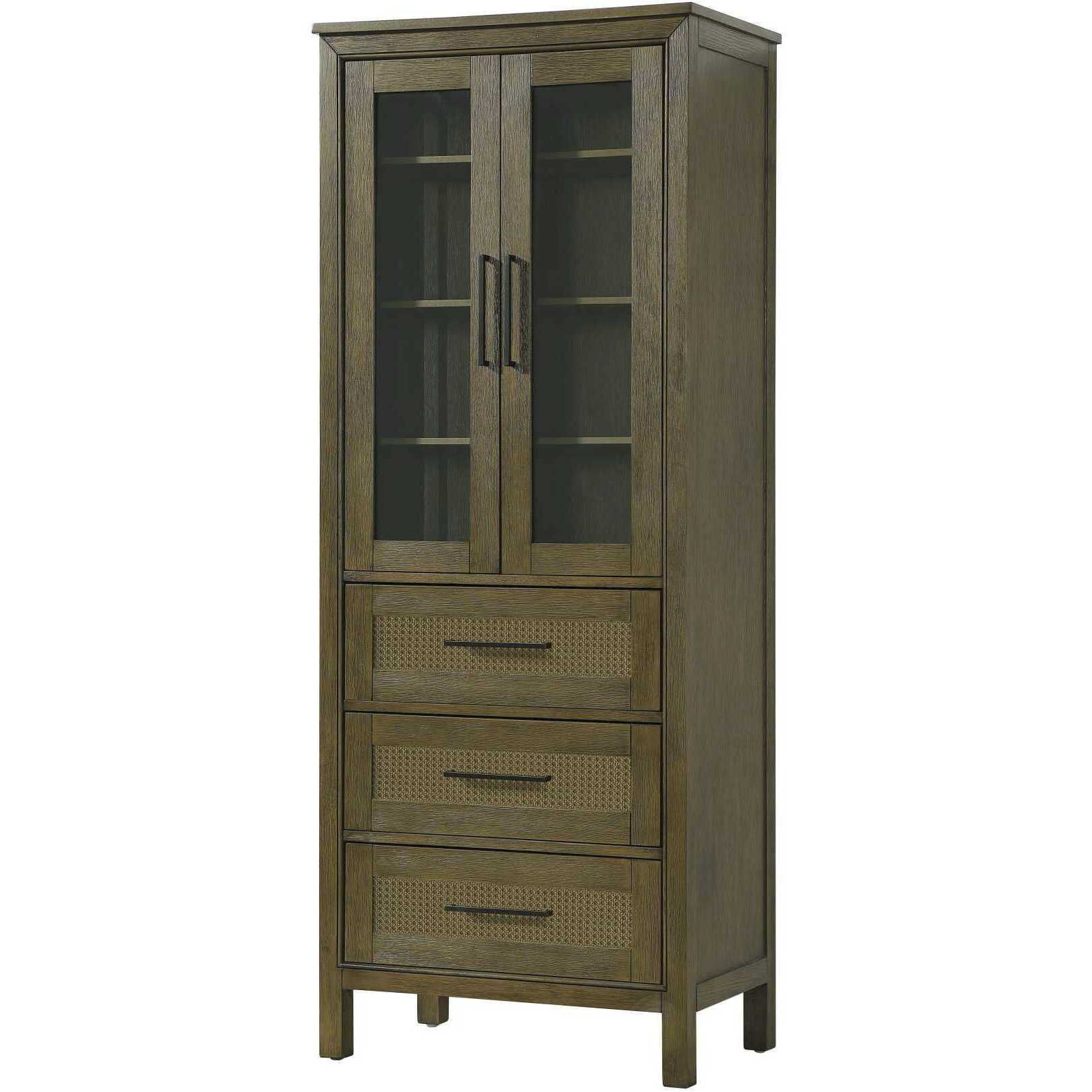 Alina Hazel Oak Bathroom Storage Cabinet