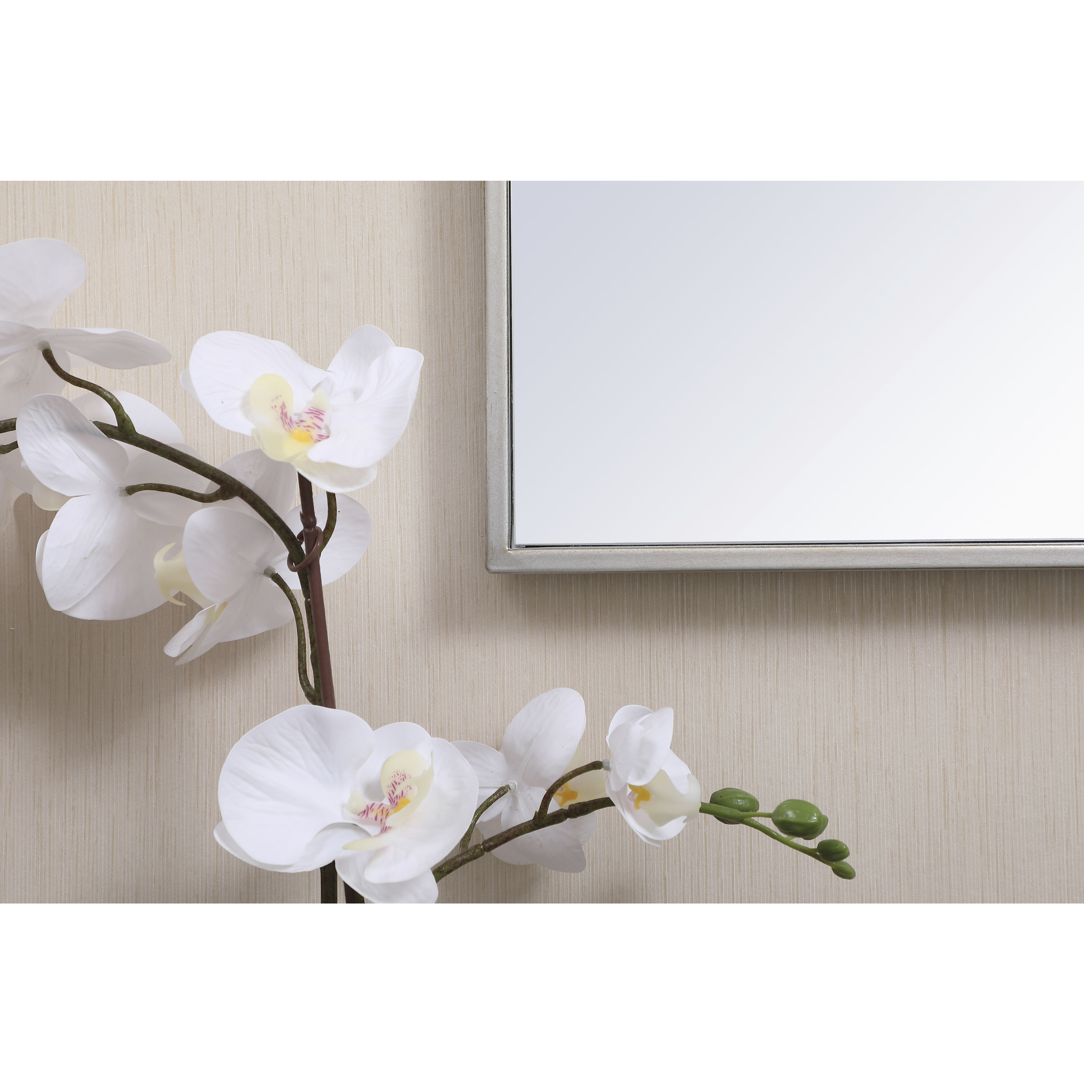 Monet 28 X 18 inch Sliver Wall Mirror in Silver
