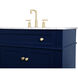 Williams 40 X 35 inch Blue and Brush Gold Vanity Sink Set