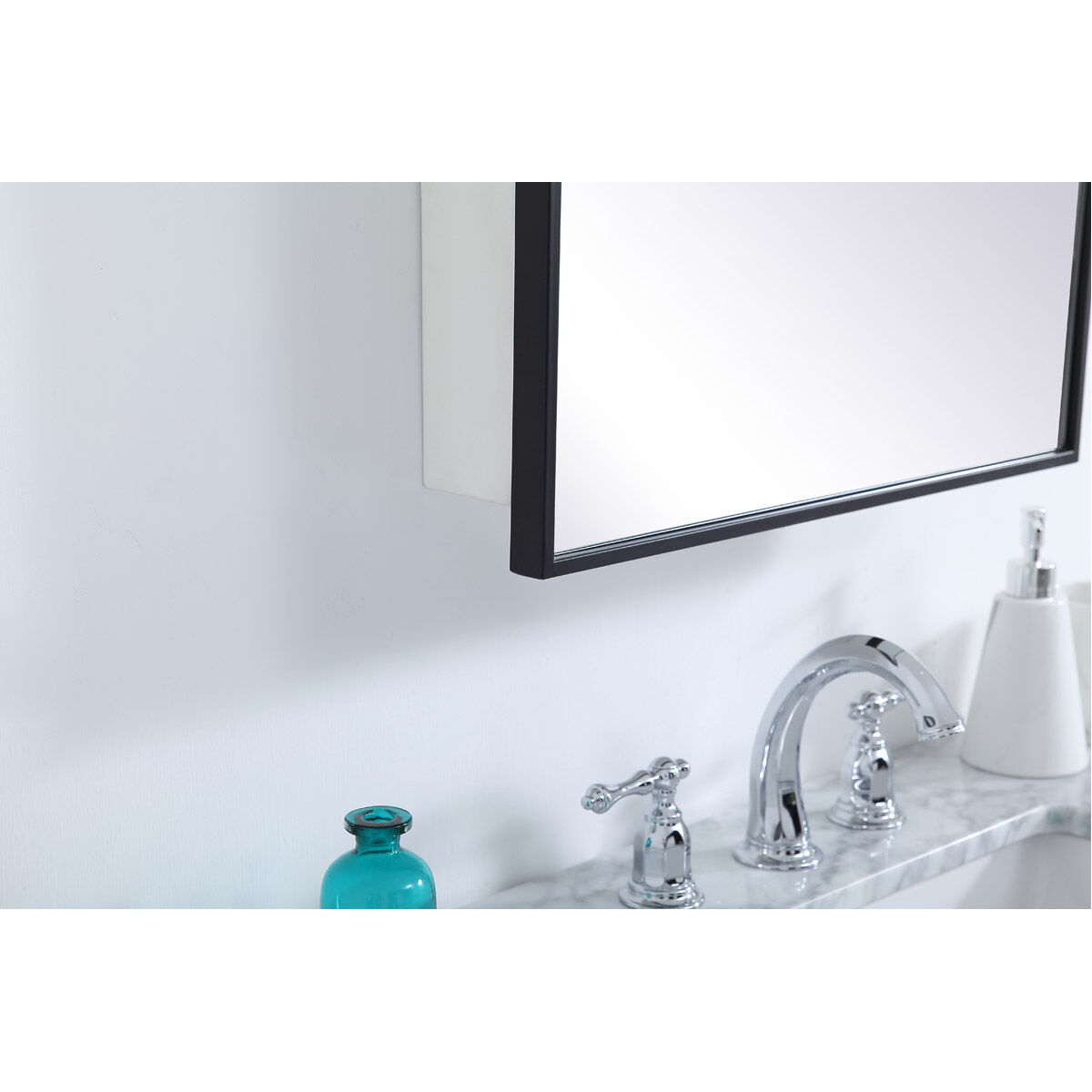 Wyn 28 X 20 inch Black Medicine Cabinet