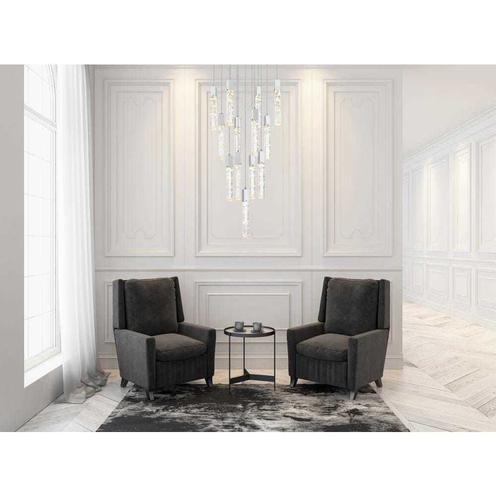 Aurora 13 Light 26 inch Chrome Pendant Ceiling Light