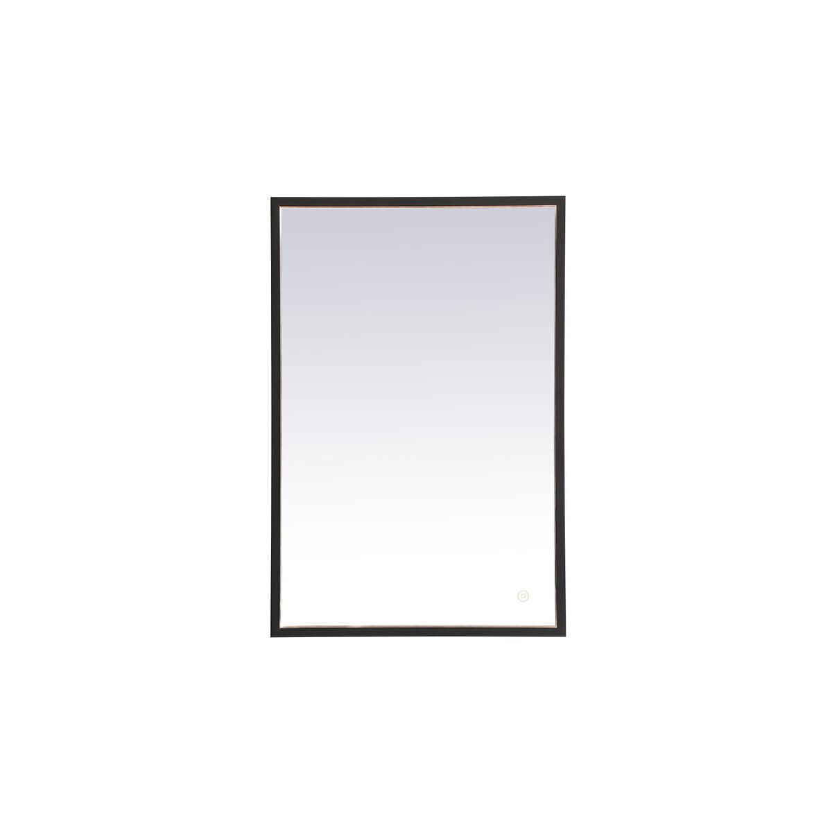 Pier 30 X 18 inch Black LED Mirror