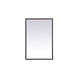 Pier 30 X 18 inch Black LED Mirror