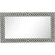 Oullette 36 X 20 inch Chevron Wall Mirror