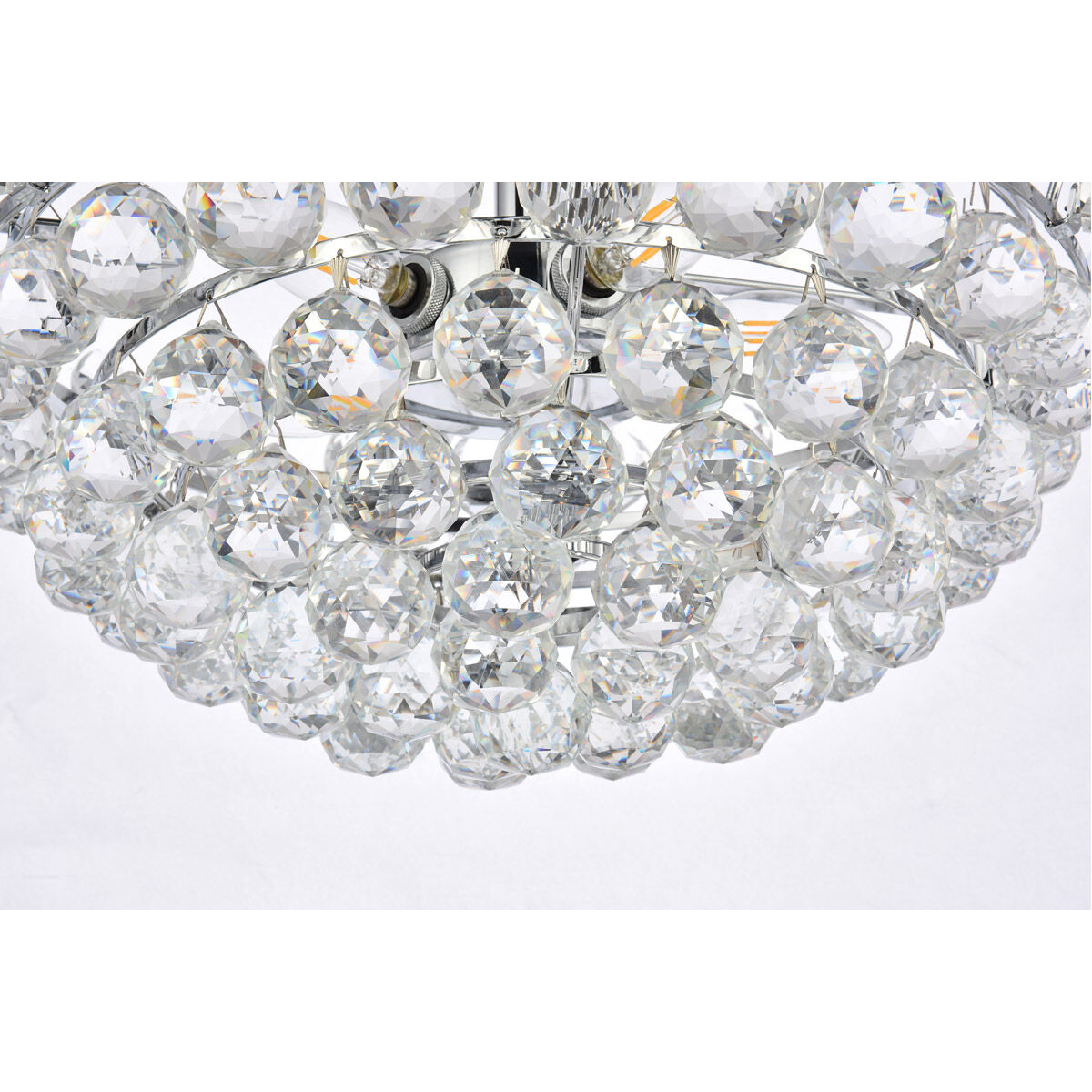 Emilia 5 Light 18 inch Chrome Flush Mount Ceiling Light