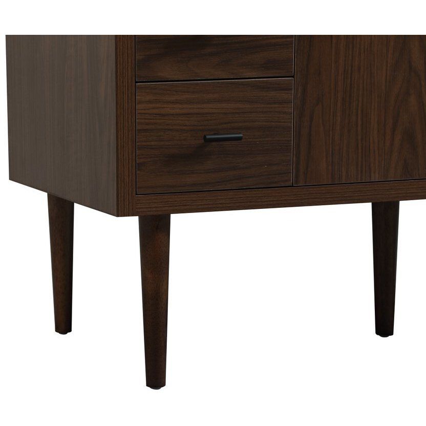 Cyrus 48 X 22 X 33.5 inch Walnut Vanity Sink Set in Not Included