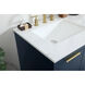 Blake 60 X 22 X 34 inch Blue Vanity Sink Set