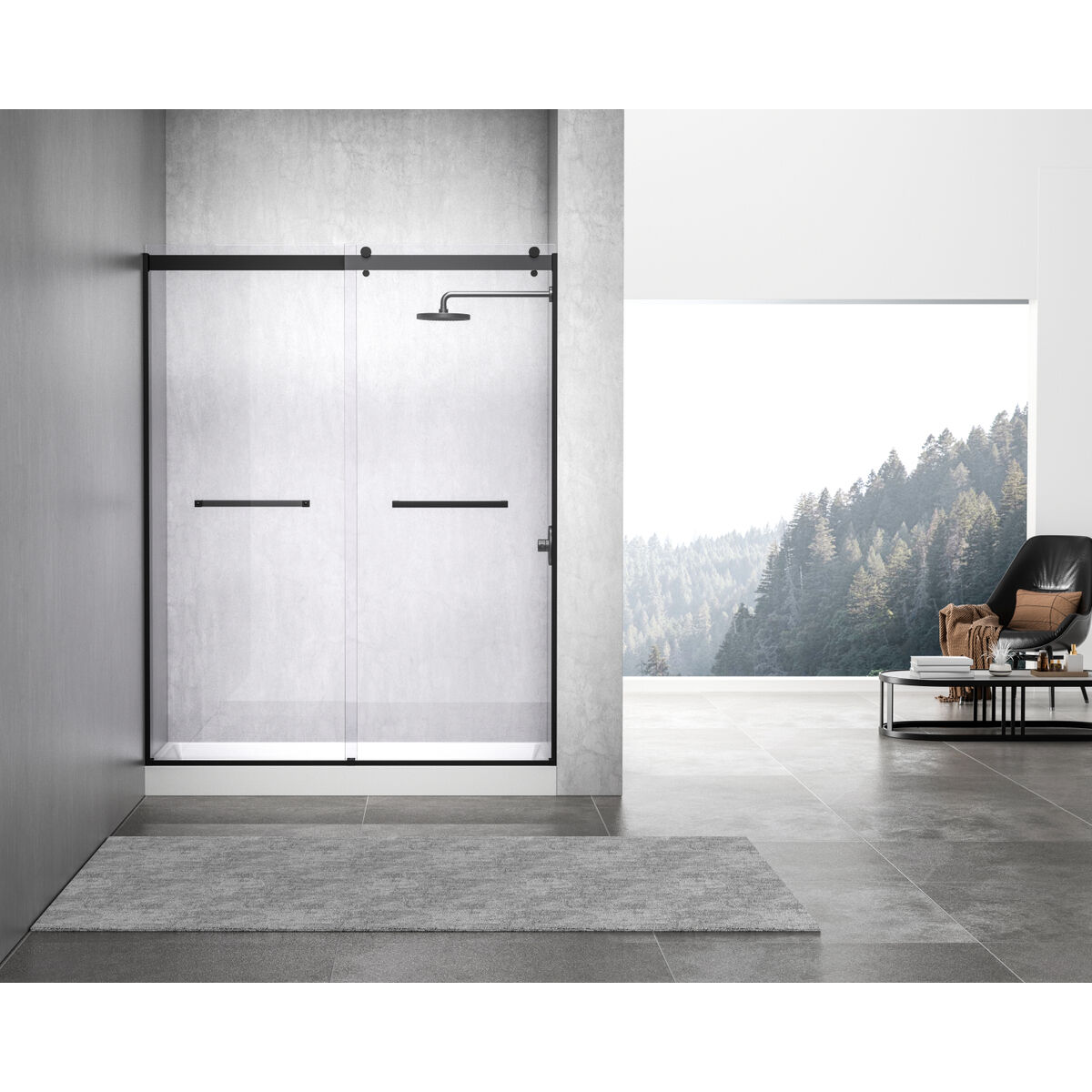 Laredo Glossy White Shower Base in 60 x 30 Right Drain