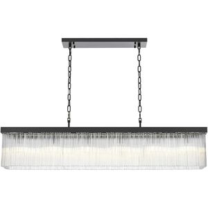 Harlow 6 Light 8 inch Black Chandelier Ceiling Light