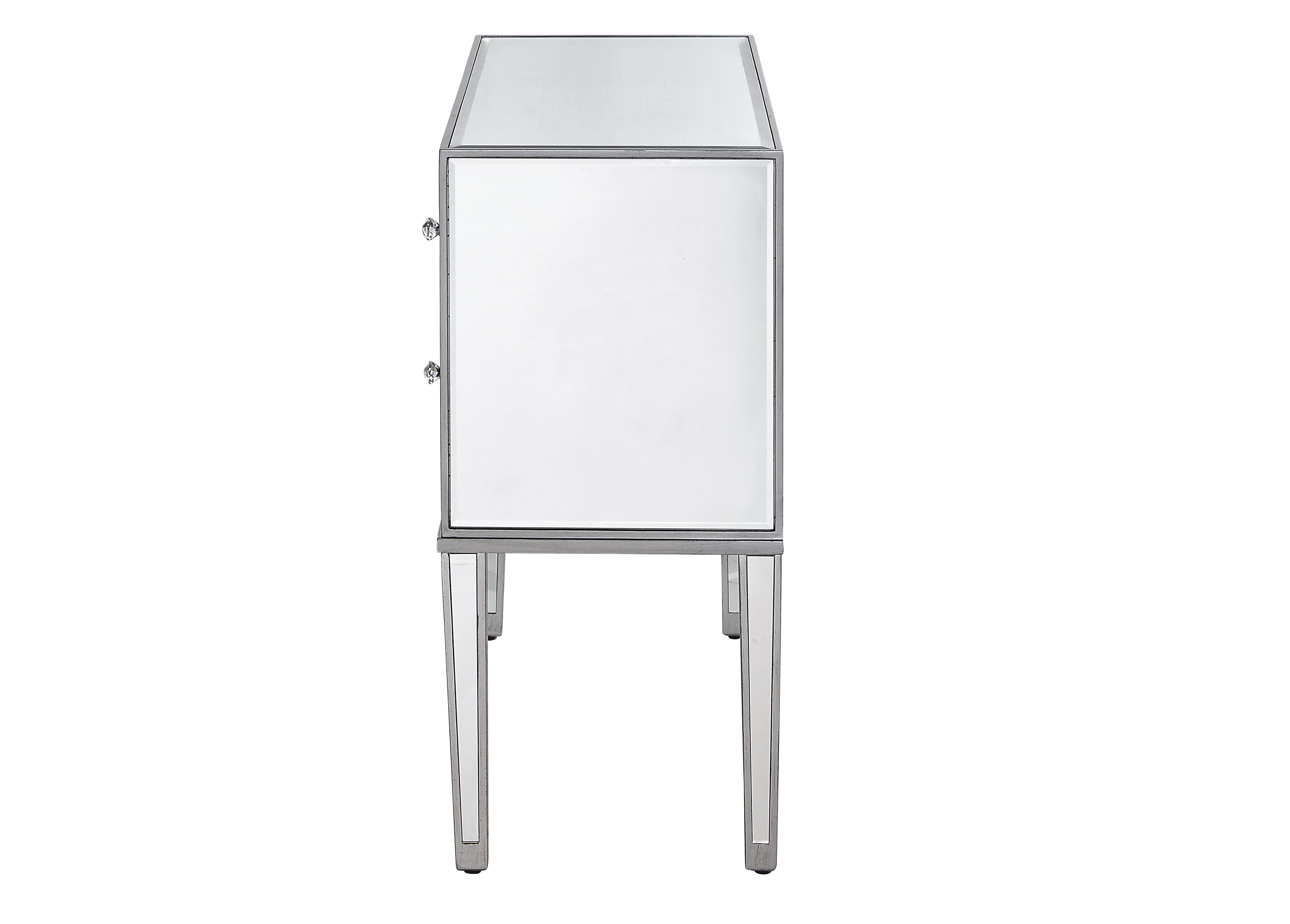 Reflexion 34 X 34 inch Antique Hand Rubbed Silver Nightstand