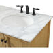 Metropolis 60 X 22 X 34 inch Natural Wood Vanity Sink Set