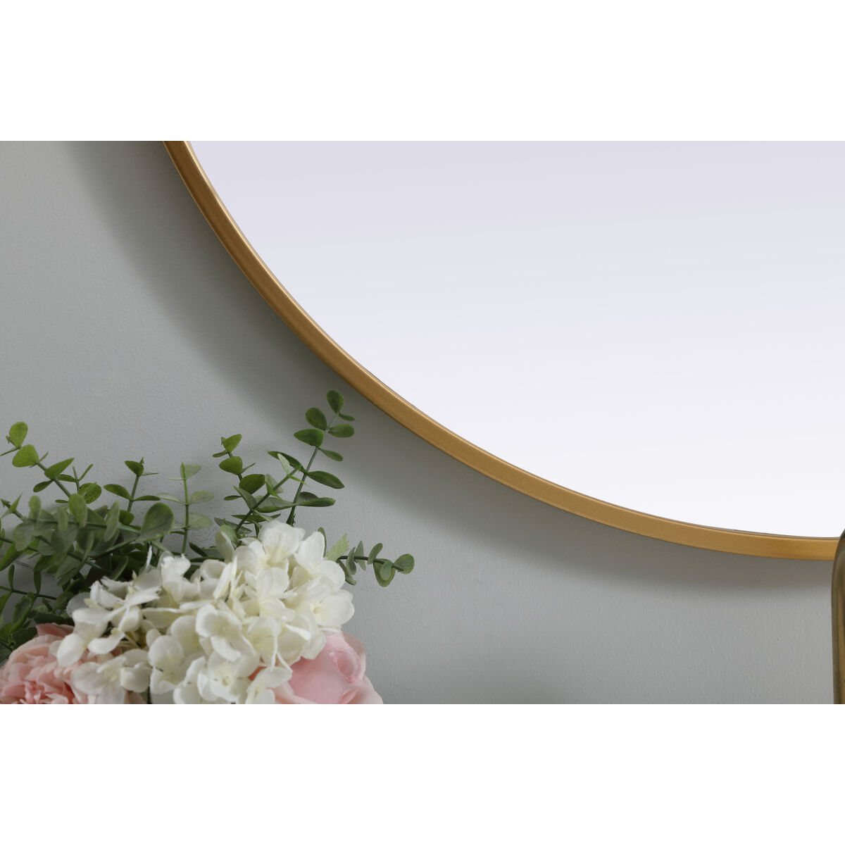 Asha 40 X 27 inch Brass Mirror in 27 x 40