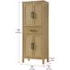 Alina Linen Oak Bathroom Storage Cabinet