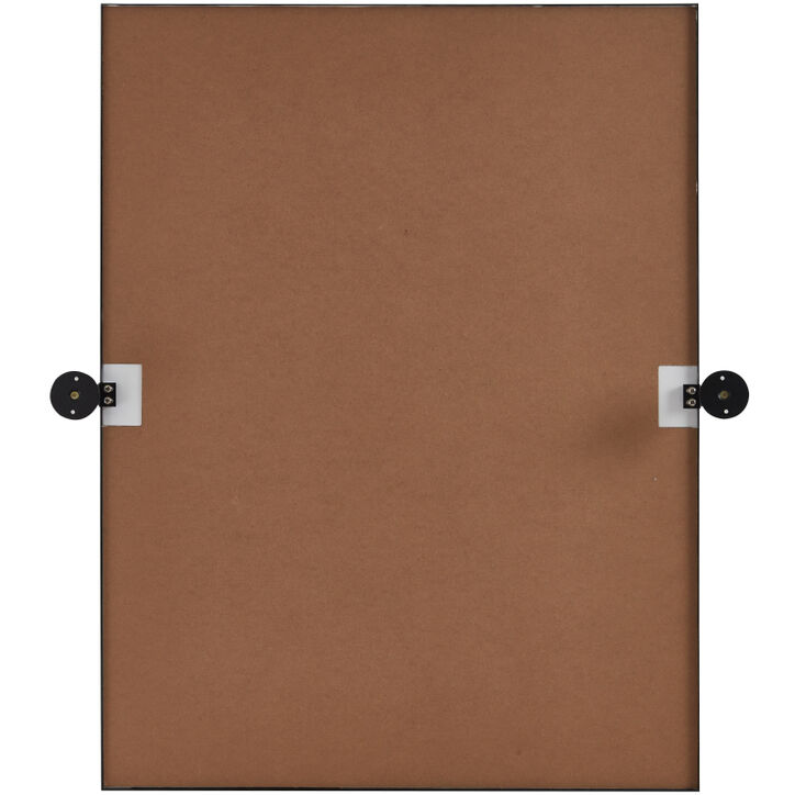 Everly 32 X 24 inch Black Mirror