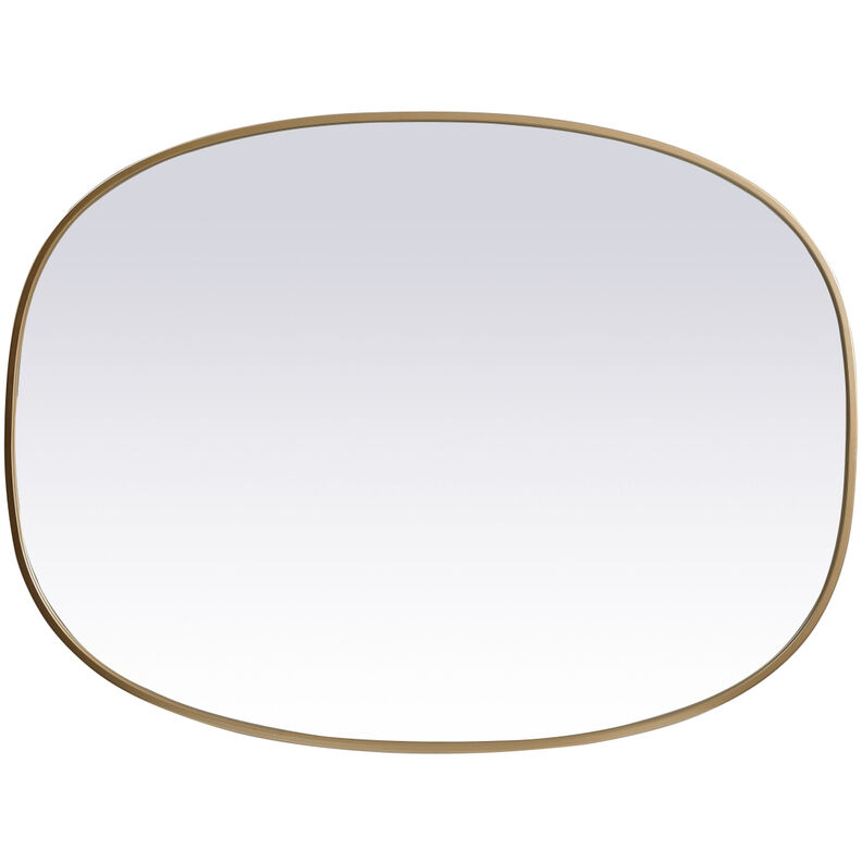 Brynn 40 X 30 inch Brass Mirror in 30 x 40
