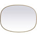 Brynn 40 X 30 inch Brass Mirror in 30 x 40