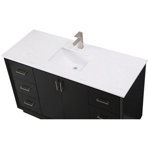 Hayes 54 X 22 X 35 inch Black Vanity Sink Set