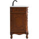 Danville 60 X 21 X 36 inch Teak Vanity Sink Set