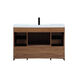 Wyatt 48 X 22 X 34 inch Walnut Brown Vanity Sink Set