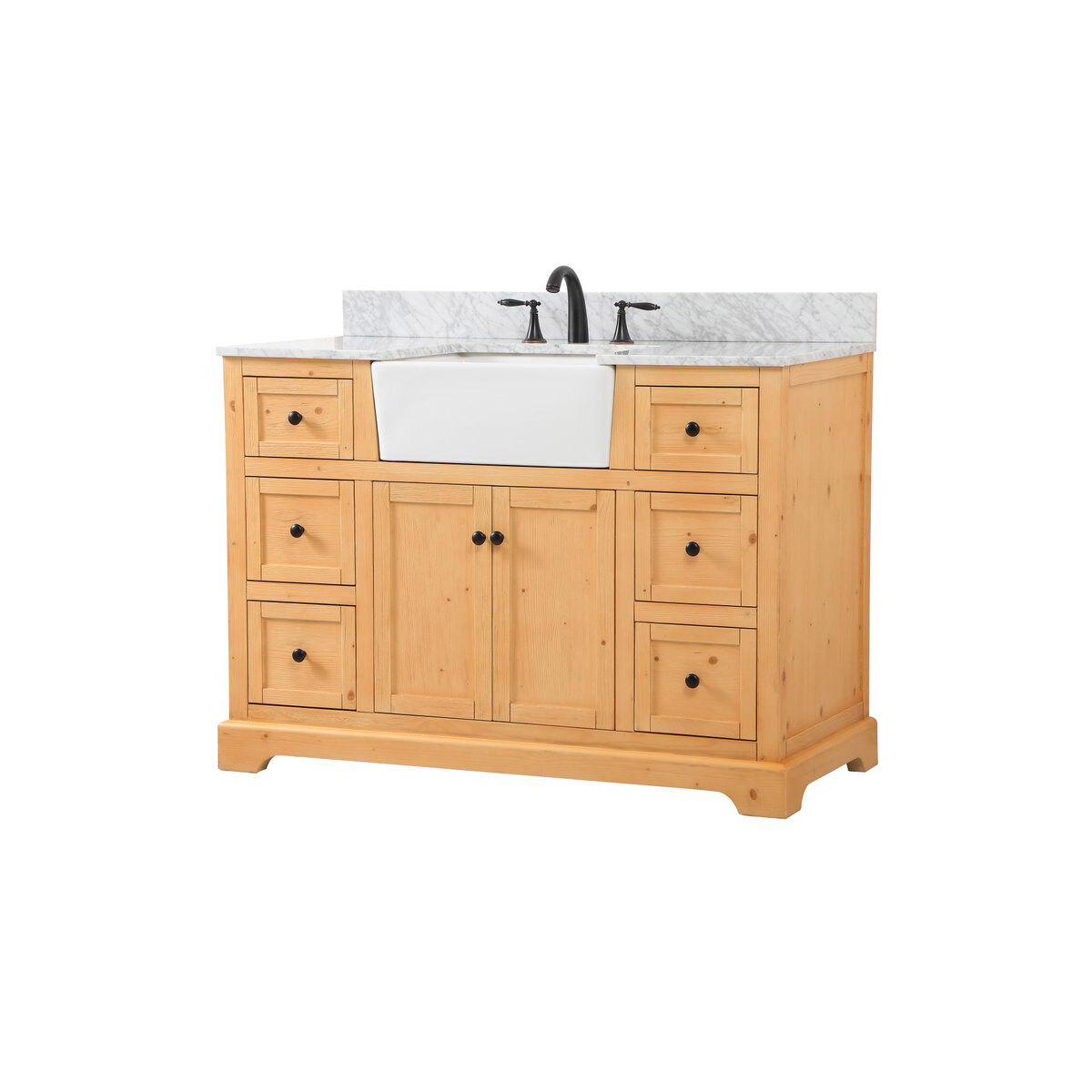 Franklin 48 X 22 X 34.75 inch Natural Wood Bathroom Vanity Cabinet