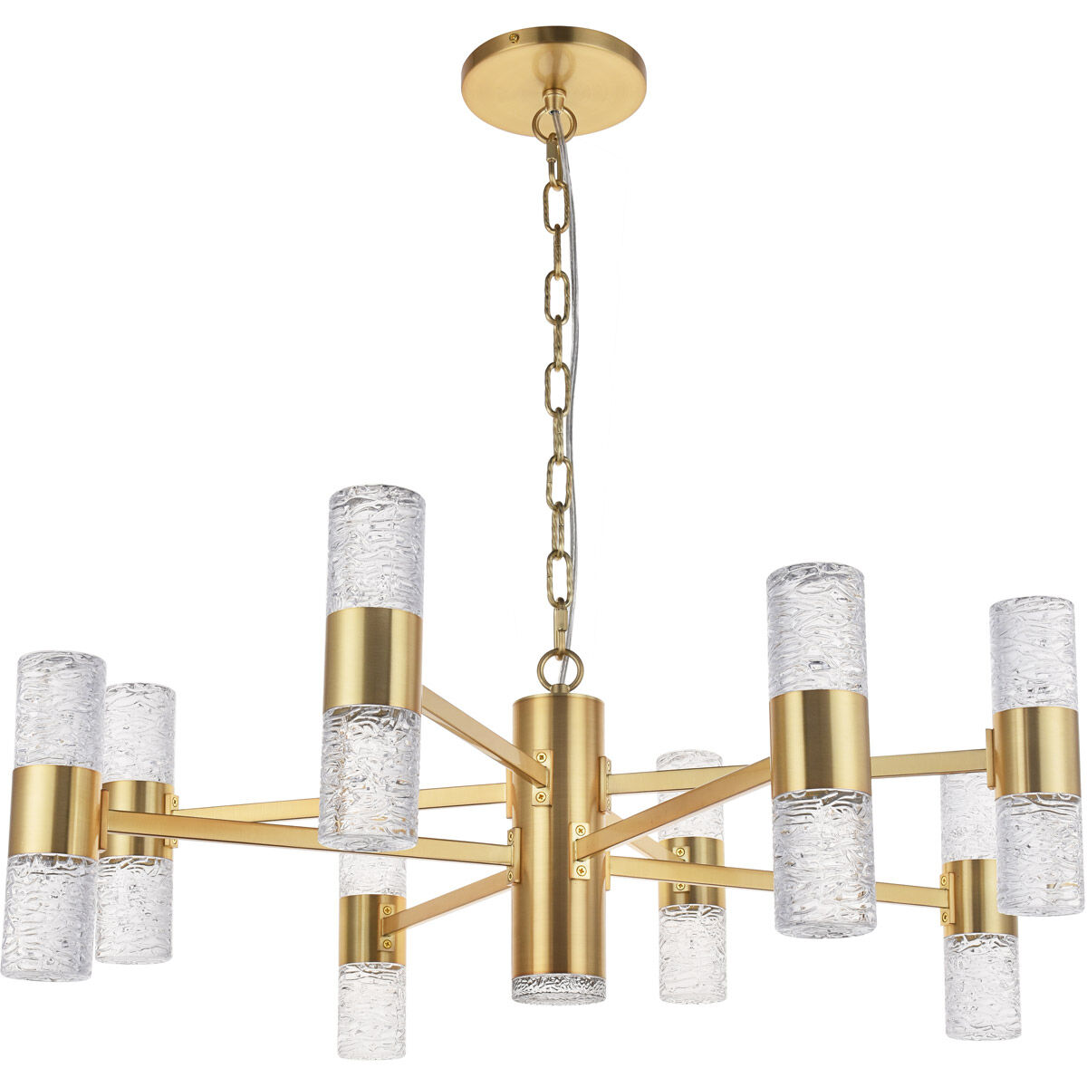 Vega LED 32 inch Gold Pendant Ceiling Light