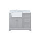 Franklin 42 X 22 X 35 inch Grey Bathroom Vanity Cabinet