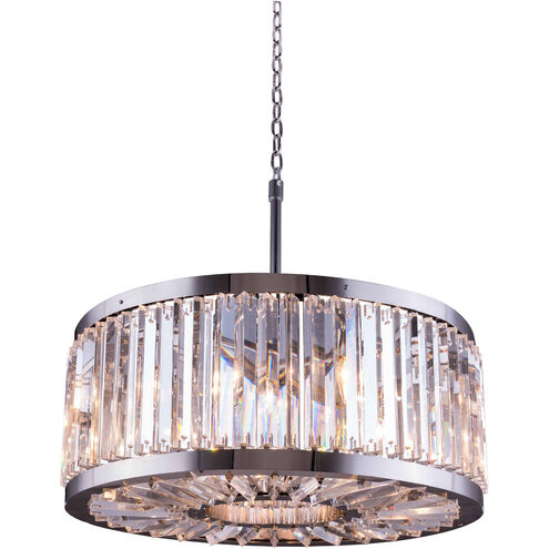 Chelsea 8 Light 28 inch Polished Nickel Pendant Ceiling Light in Clear, Urban Classic