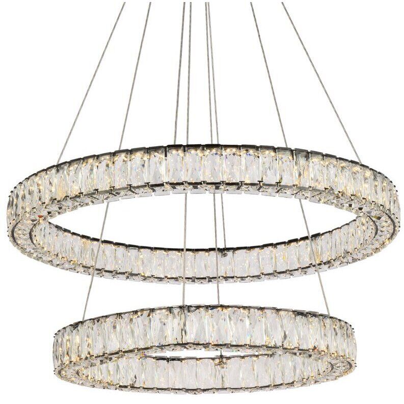 Monroe 2 Light 32 inch Black Chandelier Ceiling Light