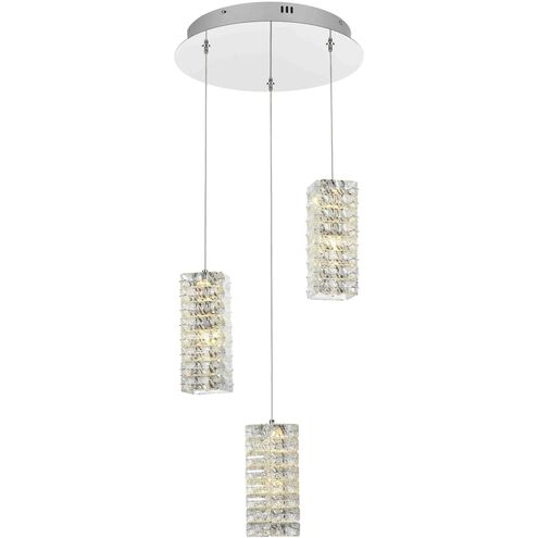 Aston 3 Light 16 inch Chrome Pendant Ceiling Light