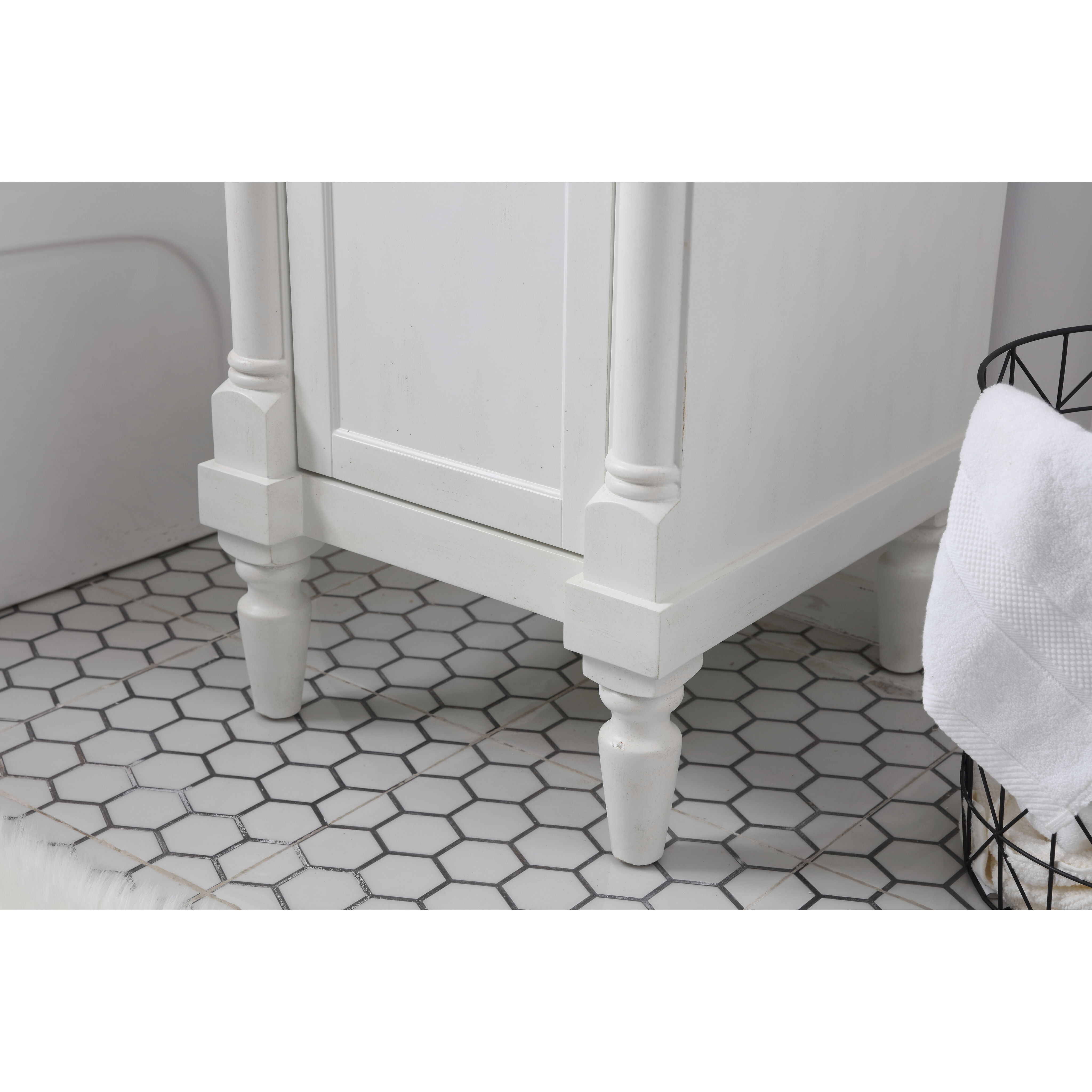 Lexington 19 X 18 X 35 inch Antique White Vanity Sink Set